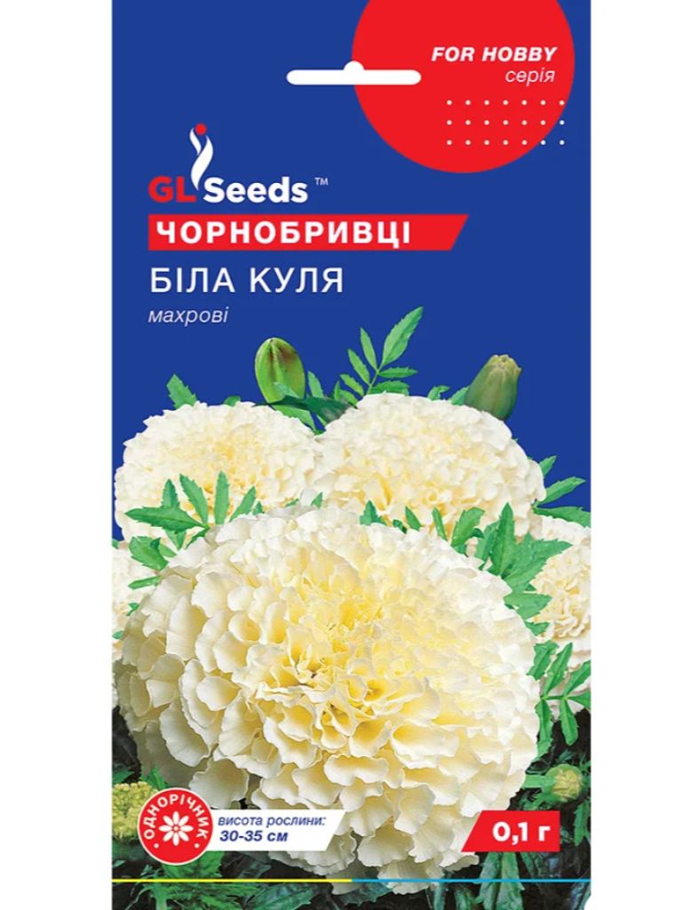 Чорнобривці Біла куля GLS
