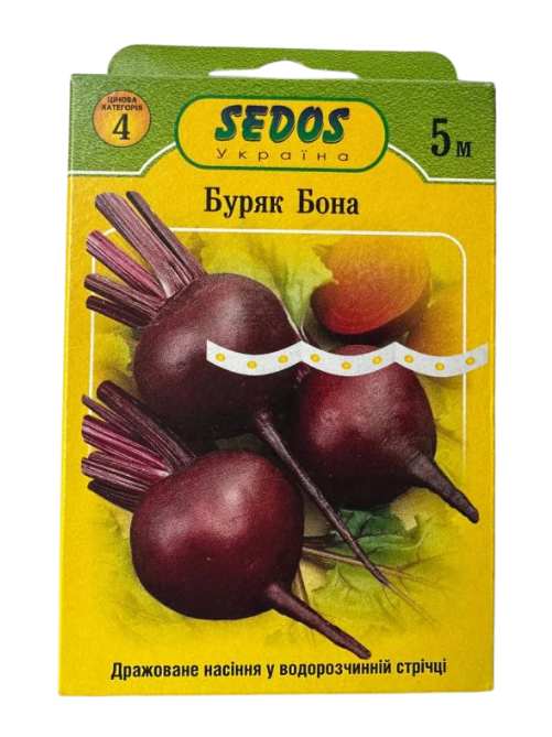 Буряк столовий Бона на стрічці 5 м. (150 насінин)